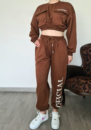 Zara Kahverengi Eşofman Takımı resmi