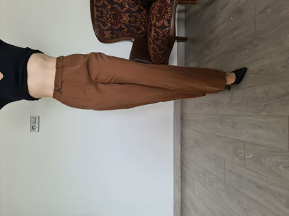 Zara Kahverengi Keten Pantolon resmi